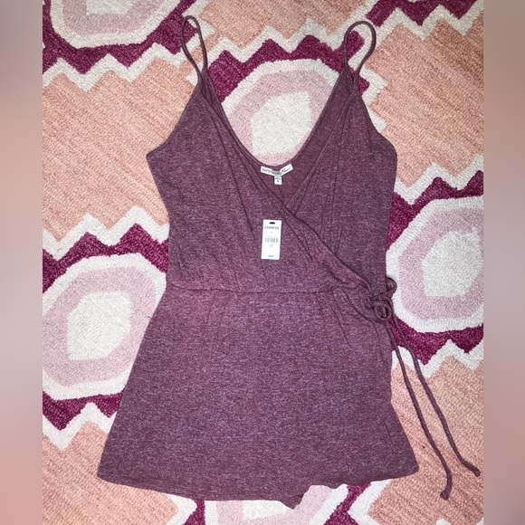 Express Pants - Express One Eleven Burgundy Skort Romper Size large NWT cozycore